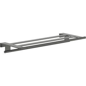 Hansgrohe AddStoris S hylde, 66,1x26,2 cm, børstet sort krom