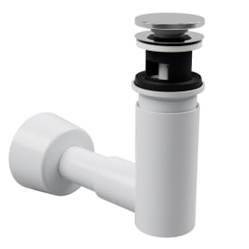 Easyclean afløbssæt, Ø40mm, 1 kumme, hvid