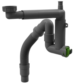 Prevex Smartloc avlopp, Ø50 mm, grå