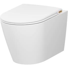 Pressalit Trend Style D2 væghængt toilet, uden skyllekant, hvid/mat hvid