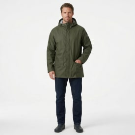 Helly Hansen Mandal regnjakke, mørkegrøn, str. L