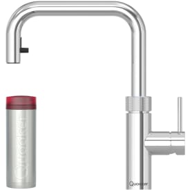 Quooker Flex Square Pro3 kjøkkenarmatur, kokende vann, uttrekkbar tut, krom