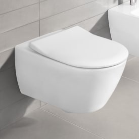 Villeroy & Boch Subway 2.0 vegghengt toalettpakke, uten skyllekant, hvit