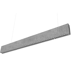 Ecofoss SilentFelt Slim pendellampe, 4000K, 120 cm, grå