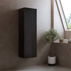Bathlife høyskap, myktlukkende dør, 150x45x35 cm, sort eik