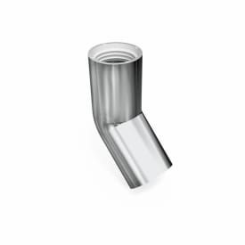 Purus avloppsböj, indstick, 45°, Ø32 mm, plast, krom
