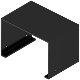 Qventi Väggskydd aluminium, svart
