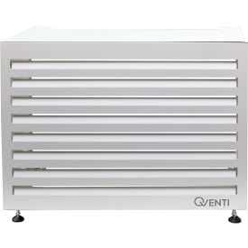 Qventi varmepumpe-overbygg, aluminium 100 cm, hvit