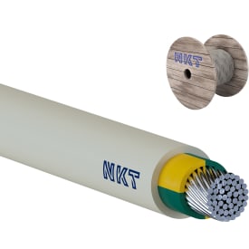 Kabel NOIK-AL/AXQ 90° 1G150 Dca, lysegrå, afmåles