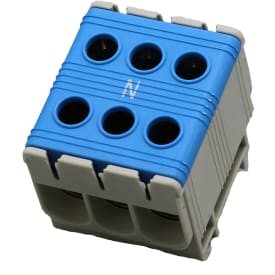 Elit Scandinavia Centech trippel klemme, AL/CU 2,5-50MM², blå