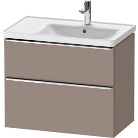Duravit D-Neo servantskap, 78,4x45,2 cm, matt brun/krom