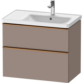 Duravit D-Neo servantskap, 78,4x45,2 cm, matt brun/bronse