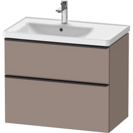 Duravit D-Neo servantskap, 78,4x45,2 cm, matt brun/sort