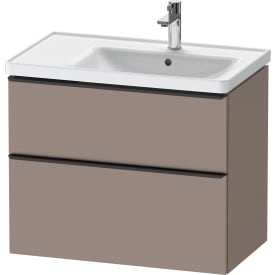 Duravit D-Neo servantskap, 78,4x45,2 cm, matt brun/sort