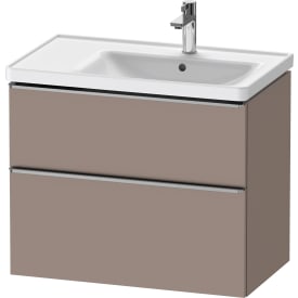 Duravit D-Neo servantskap, 78,4x45,2 cm, matt brun/stål