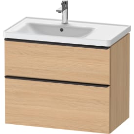 Duravit D-Neo tvättställsunderskåp, 78,4x45,2 cm, ek/svart
