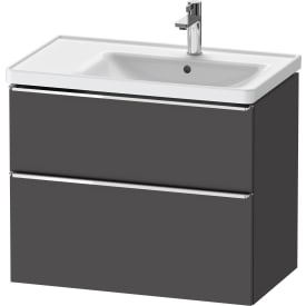 Duravit D-Neo servantskap, 78,4x45,2 cm, matt grafittgrå/krom