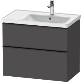 Duravit D-Neo servantskap, 78,4x45,2 cm, matt grafittgrå/sort