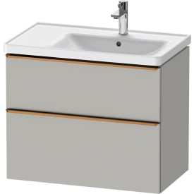 Duravit D-Neo tvättställsunderskåp, 78,4x45,2 cm, matt grå/brons