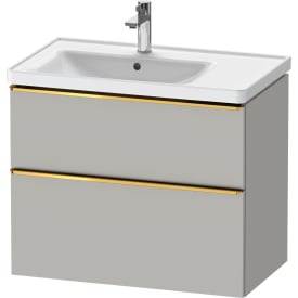 Duravit D-Neo servantskap, 78,4x45,2 cm, matt grĂ¥/gull