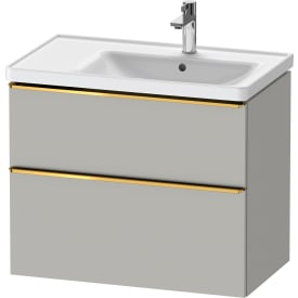 Duravit D-Neo servantskap, 78,4x45,2 cm, matt grå/gull