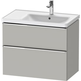 Duravit D-Neo tvättställsunderskåp, 78,4x45,2 cm, matt grå/krom