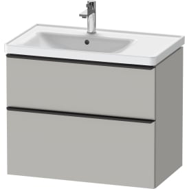Duravit D-Neo servantskap, 78,4x45,2 cm, matt grĂ¥/sort