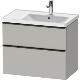 Duravit D-Neo servantskap, 78,4x45,2 cm, matt grå/sort