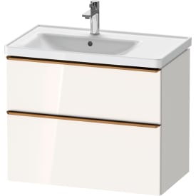 Duravit D-Neo tvättställsunderskåp, 78,4x45,2 cm, högglans vit/brons