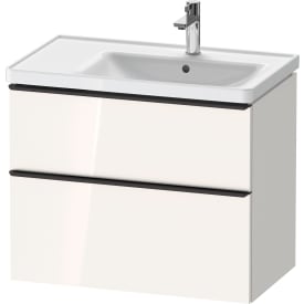 Duravit D-Neo servantskap, 78,4x45,2 cm, hvit høyglans/sort