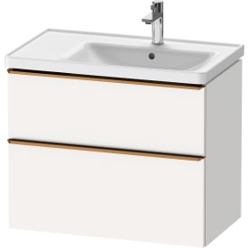 Duravit D-Neo servantskap, 78,4x45,2 cm, matt hvit/bronse