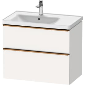 Duravit D-Neo servantskap, 78,4x45,2 cm, matt hvit/bronse