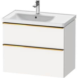 Duravit D-Neo servantskap, 78,4x45,2 cm, matt hvit/gull