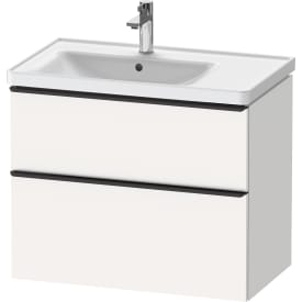 Duravit D-Neo tvättställsunderskåp, 78,4x45,2 cm, matt vit/svart