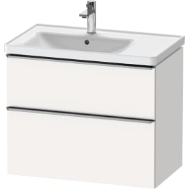 Duravit D-Neo servantskap, 78,4x45,2 cm, matt hvit/stål