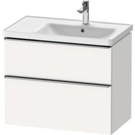 Duravit D-Neo tvättställsunderskåp, 78,4x45,2 cm, matt vit/stål
