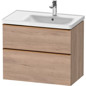 Duravit D-Neo servantskap, 78,4x45,2 cm, marmorert eik/bronse