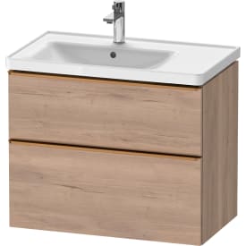 Duravit D-Neo servantskap, 78,4x45,2 cm, marmorert eik/bronse