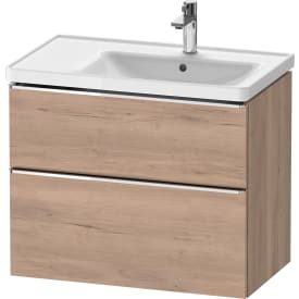Duravit D-Neo servantskap, 78,4x45,2 cm, marmorert eik/krom