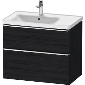 Duravit D-Neo servantskap, 78,4x45,2 cm, sort eik/krom