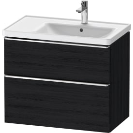 Duravit D-Neo servantskap, 78,4x45,2 cm, sort eik/krom