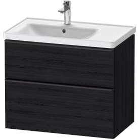 Duravit D-Neo servantskap, 78,4x45,2 cm, sort eik/sort