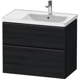 Duravit D-Neo servantskap, 78,4x45,2 cm, sort eik/sort
