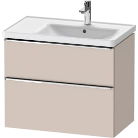 Duravit D-Neo servantskap, 78,4x45,2 cm, matt beige/krom