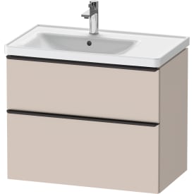 Duravit D-Neo servantskap, 78,4x45,2 cm, matt beige/sort