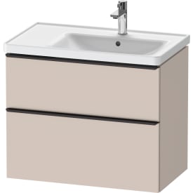 Duravit D-Neo servantskap, 78,4x45,2 cm, matt beige/sort