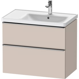 Duravit D-Neo servantskap, 78,4x45,2 cm, matt beige/stål