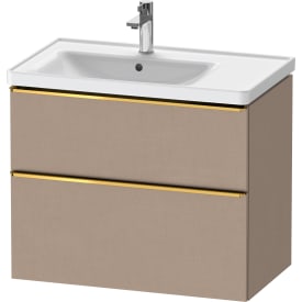 Duravit D-Neo tvättställsunderskåp, 78,4x45,2 cm, brun/guld