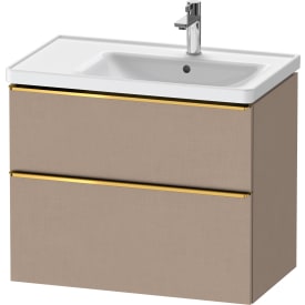 Duravit D-Neo servantskap, 78,4x45,2 cm, brun/gull