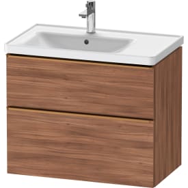 Duravit D-Neo servantskap, 78,4x45,2 cm, valnøtt/bronse